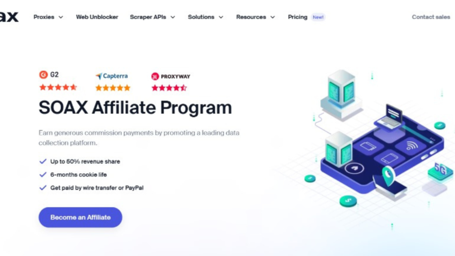 SOAX Affiliate Program Review: Earn Up to 50% Commission Promoting Proxies